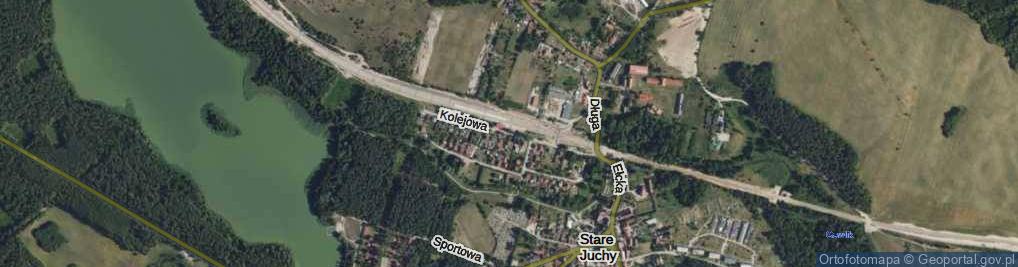 Zdjęcie satelitarne Kolejowa ul.